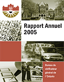 Rapport annuel 2005 : Environet : Rapport suivi