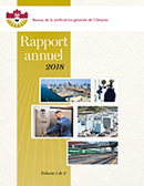 Rapport annuel 2018 : Office des normes techniques et de la sécurité