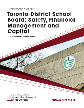 Toronto District School Board: Safety, Financial Management and Capital