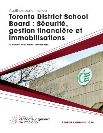 Toronto District School Board : Sécurité, gestion financière et capital