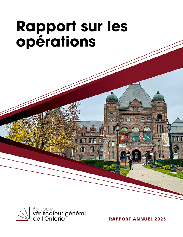 Rapport sur les opérations