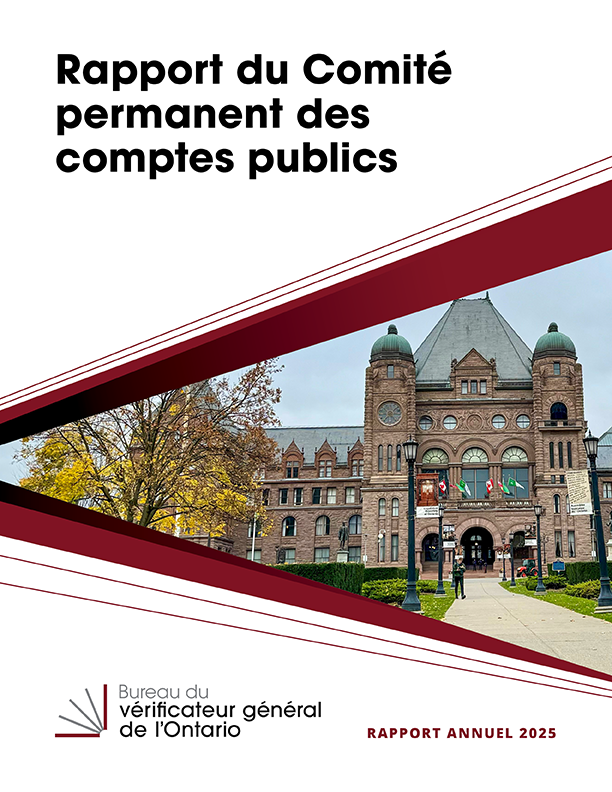Rapport du Comité permanent des comptes publics