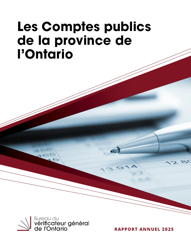 Les Comptes publics de la province de l’Ontario