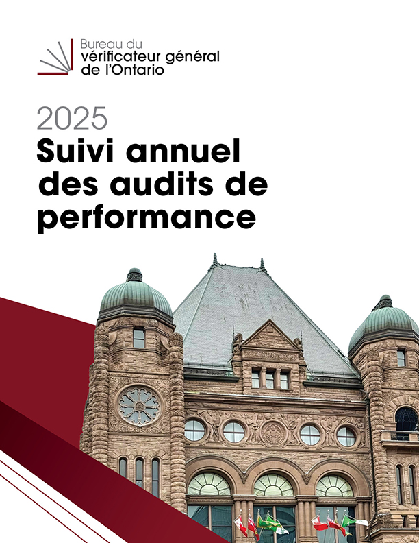 2025 Suivi annuel des audits de performance