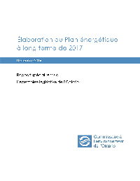 Rapport spécial 2016 : Élaboration du Plan énergétique à long terme de 2017