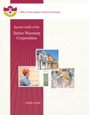 Special Audit of the Tarion Warranty Corporation