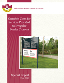 Ontario’s Costs for Services Provided to Irregular Border Crossers